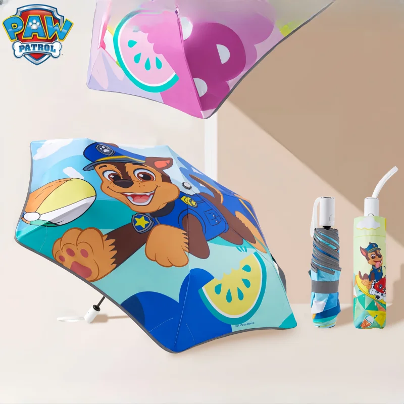 Paw Patrol Nieuwe Kinderen Paraplu Anime Cartoon Chase Skye Puin Regenschaduw Regen En Weer Opvouwbare Paraplu Kids Cadeau