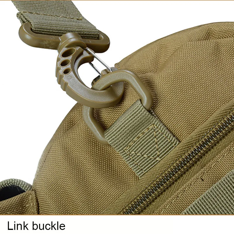 Outdoor Round Camouflage Backpack Military Hiking Bag Sports Attack Tactical Cylindrical Shoulder Bag High Capacity Handbag