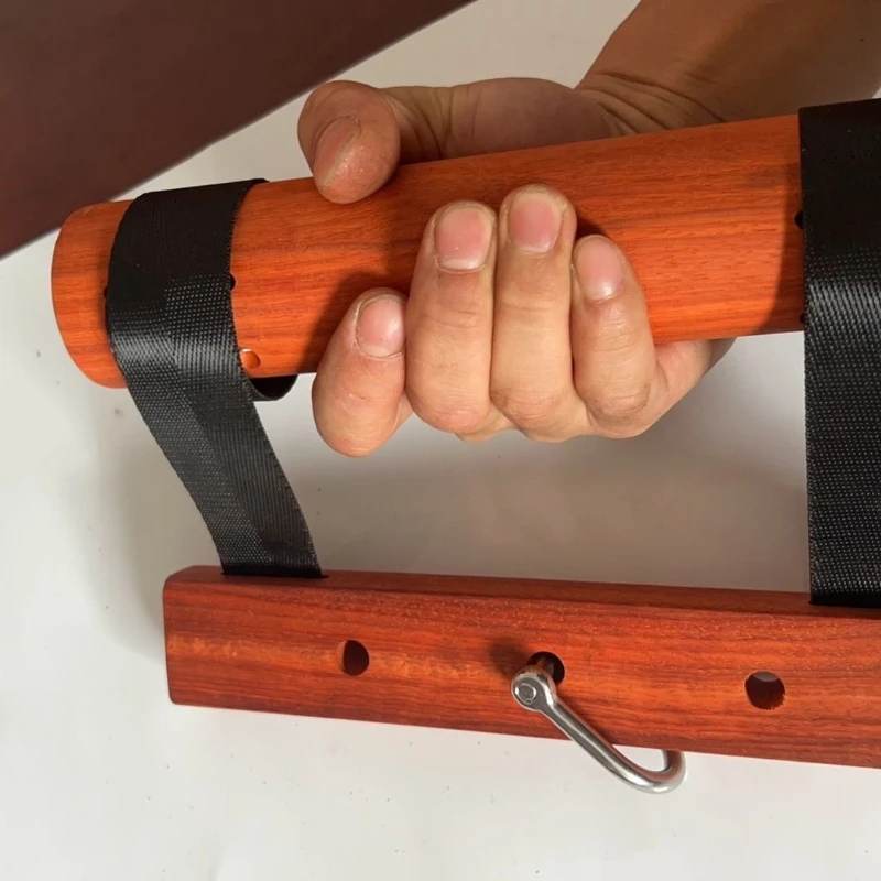 Red Pear Flower and Tree Professional Wrist Strength Tool 23cm Roll Bar Portable Fitness Equipment Power Wrist Fitness Equipment