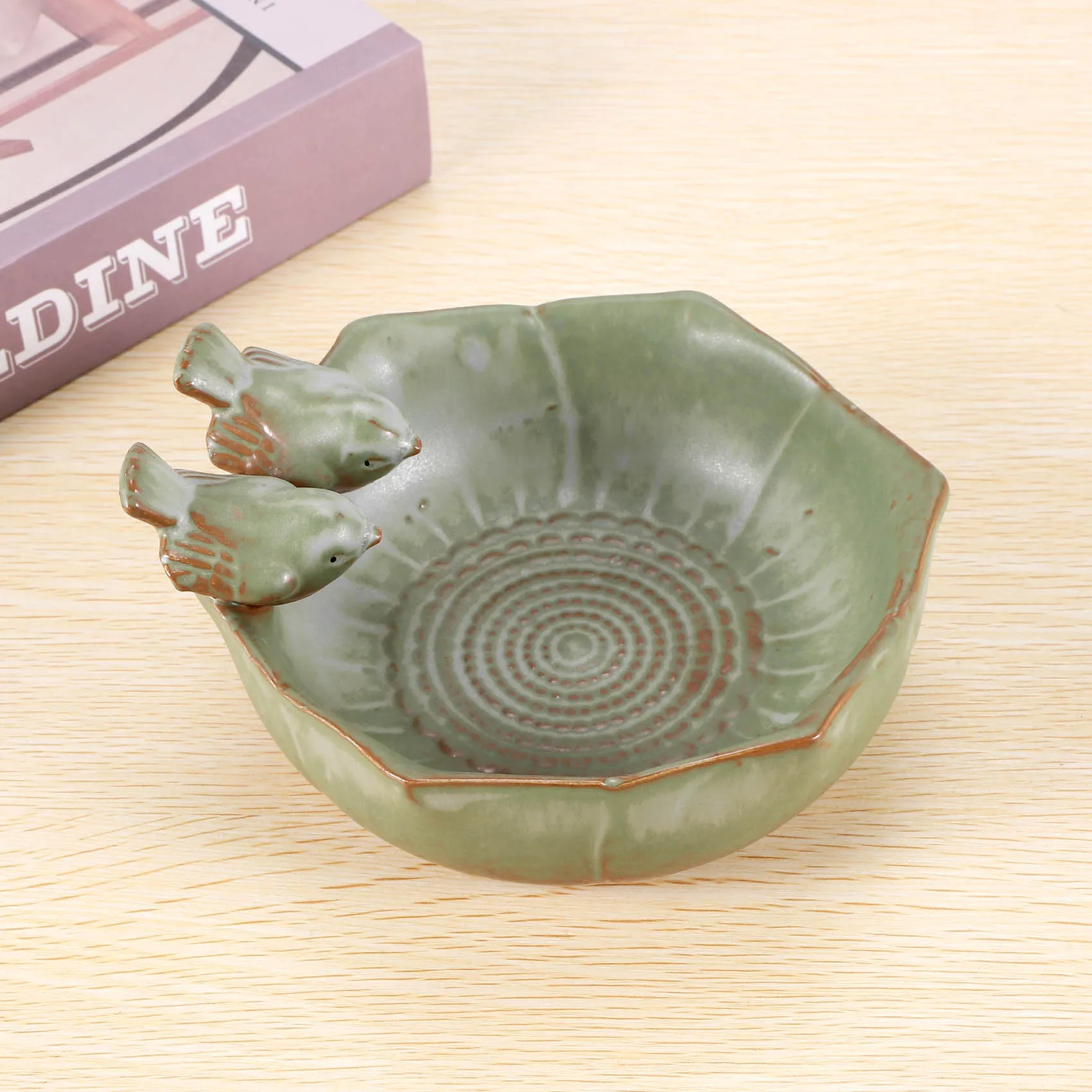 

Новые керамические ванночки для рождения, садовый декор, кормушка для рождения, керамический аквариум, кормушка для птиц с отделкой в стиле ретро