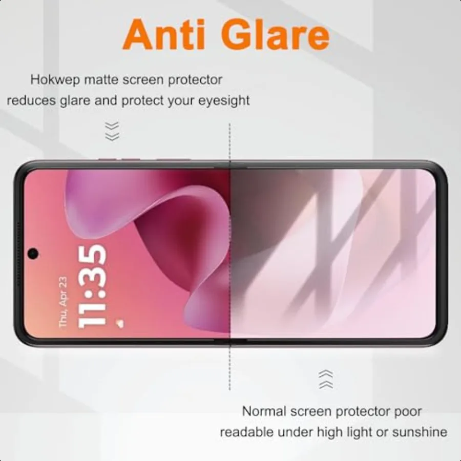 [عبوة من قطعتين] واقي شاشة الخصوصية لهاتف Motorola Razr Ultra 2025، شاشة داخلية غير لامعة، طبقة من مادة TPU + واقي شاشة خارجي مضاد للتجسس