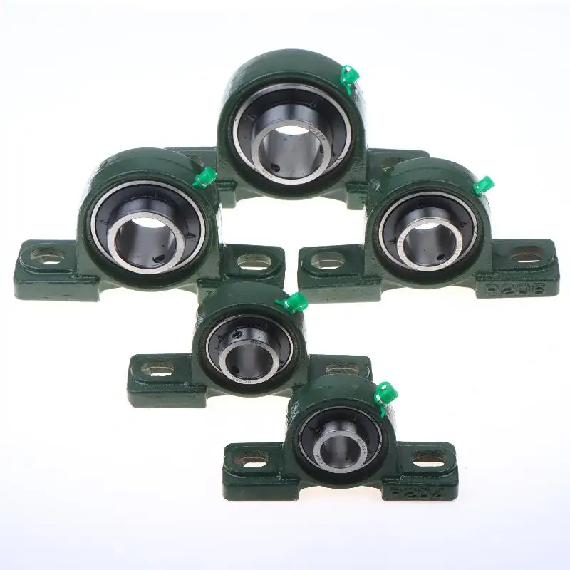 Two-Bolt Ball Mounted Self-Aligning Pillow Block Bearing Bore Housing for Automotive Manufacturing Lines