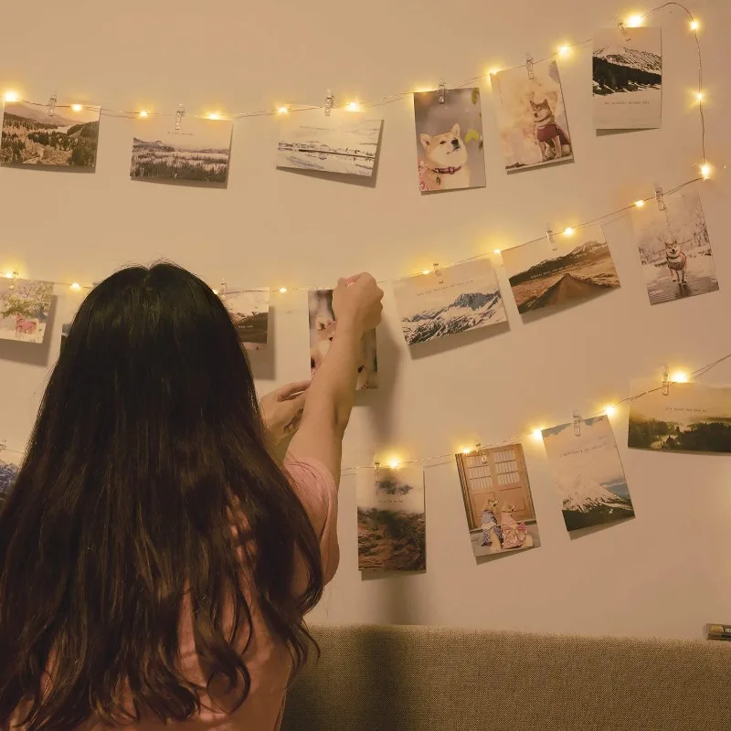 10LEDs 20LEDs Photo Clip Fairy Lamp String Light To Hang Pictures for Christmas Party Valentine Gift Decor