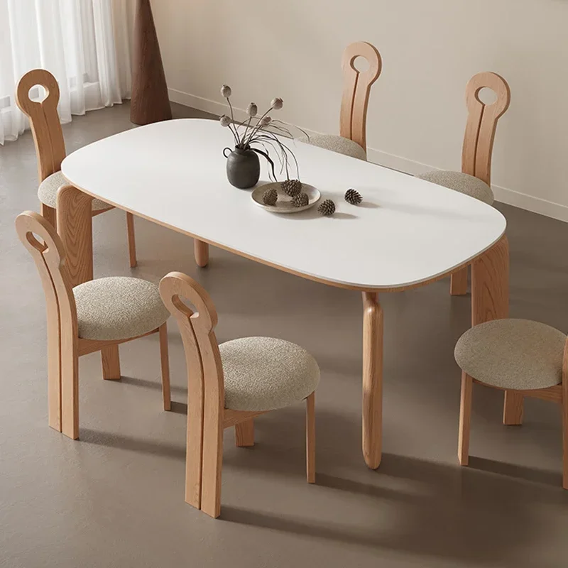 

ZSmall Apartmen Japanese Dining Table White Designer Luxury Modern Table Kitchen Snack Muebles De Cocina Hotel Lobby FurnitureZ