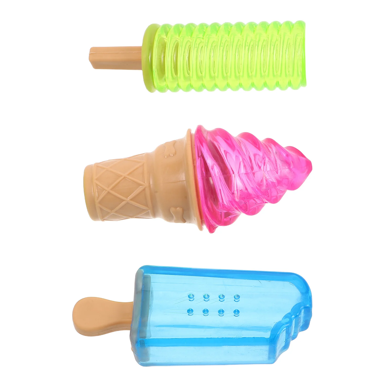 

3Pcs Ice Cream Cooling Summer Chill Water Fillable Freeze Instant Palm Cool for Kids Pets Artificial Ice Cream Model