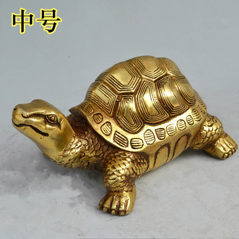 Pure copper turtle Decorative Bronze Turtle 12Ping Happy birthday Home Feng Shui Decorative Crafts Wholesale