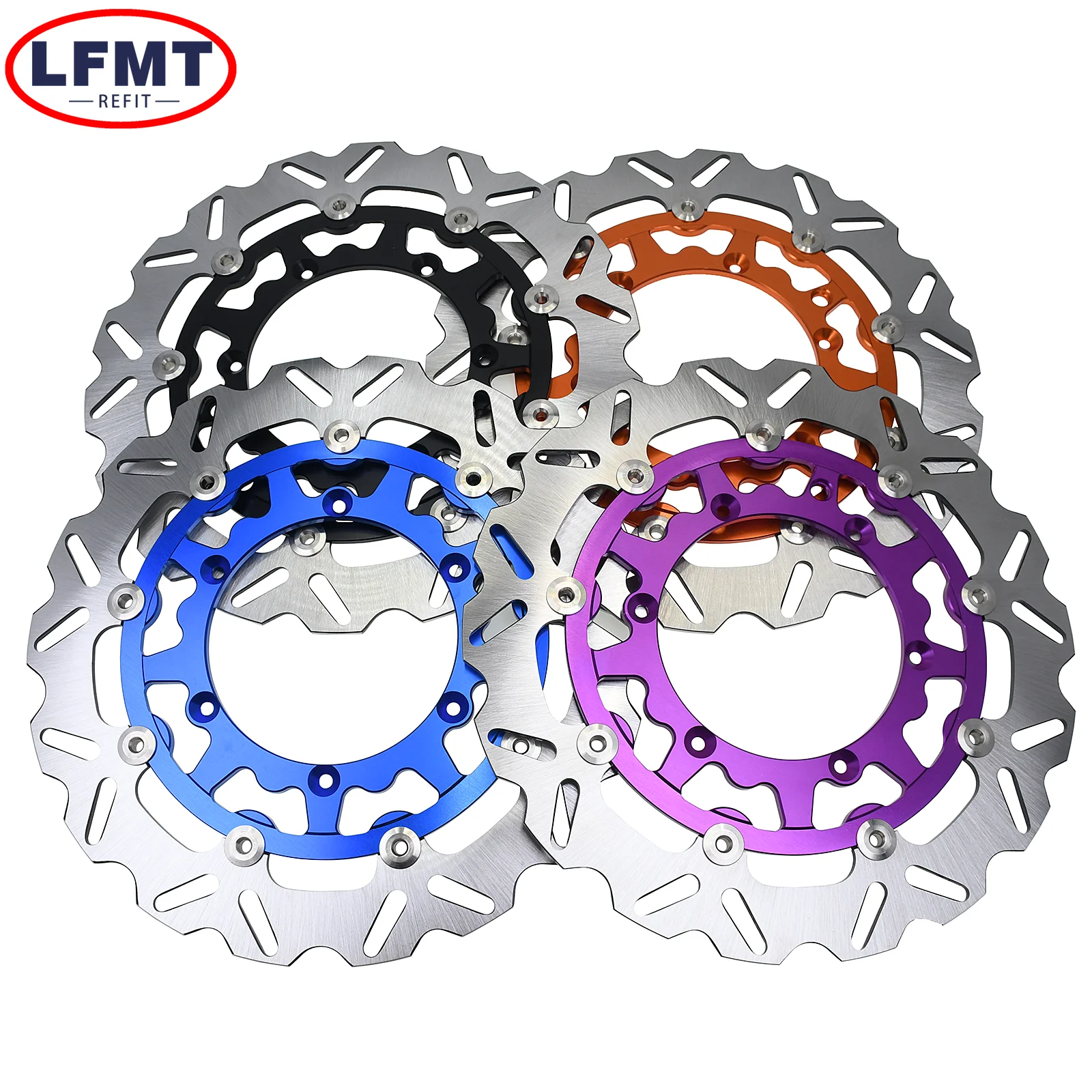 Motorcycle 320mm Front Floating Brake Disc Rotor For KTM EXC EXC-F SX SX-F XC XC-F XCW 125 150 200 250 300 350 450 500 1994-2023 view 5