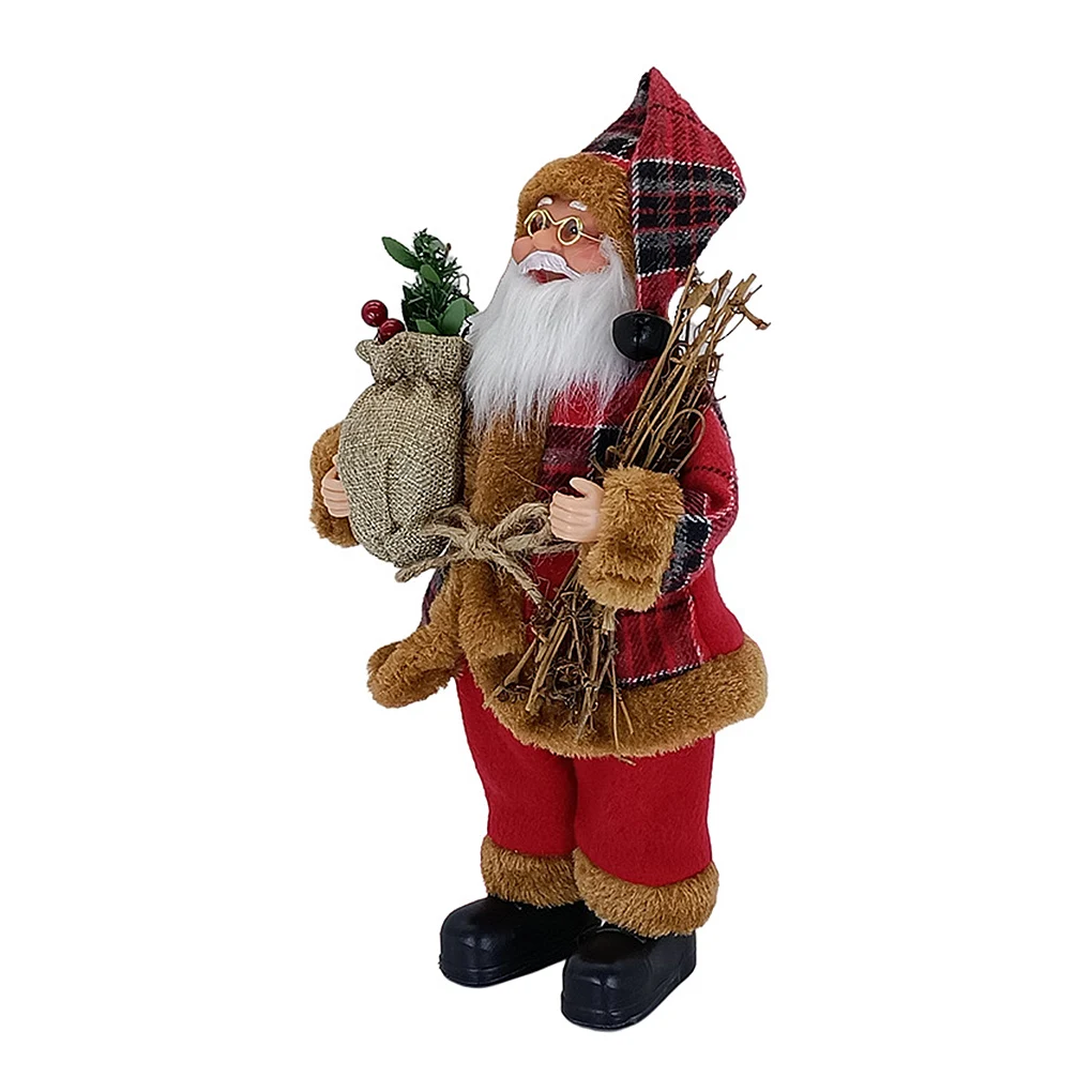 

Christmas Doll Santa Claus Toy StandingDolls Lovely Christmas Ornament Type 1