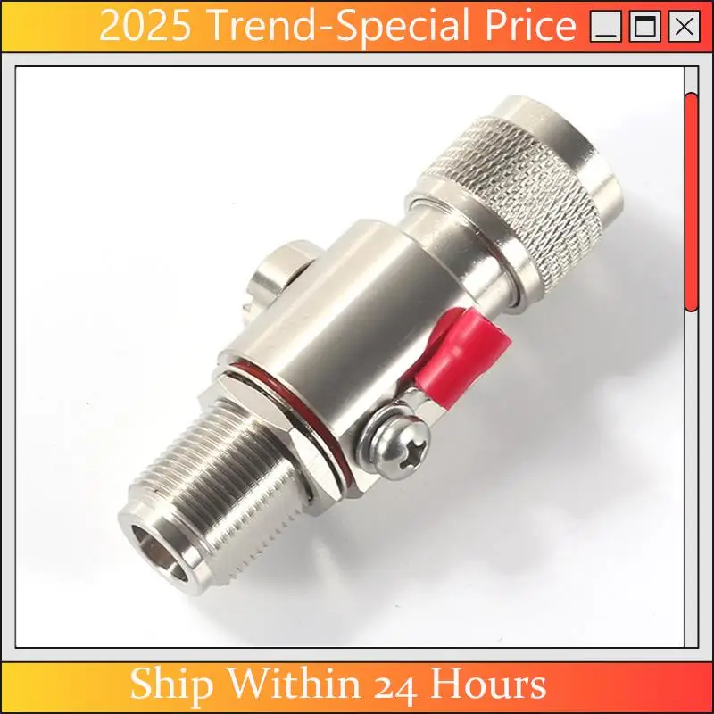 

Lightning-Arrester 2.4G Lightning-Arrester Lightning-Arrester N Male to N Female Портативный Lightning-Arrester Простой в использовании