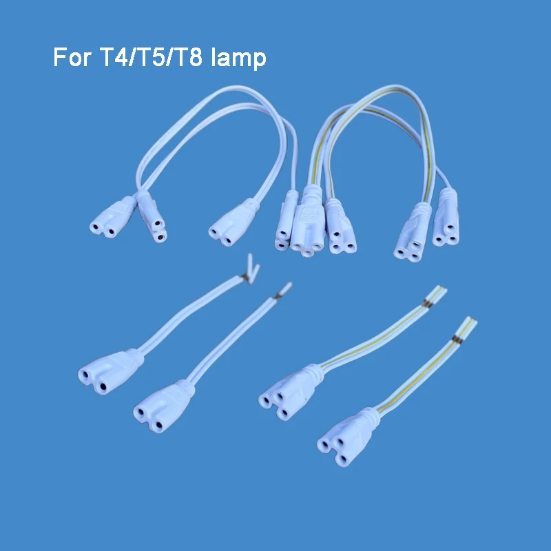 Adaptateur de connecteur 2 trous 3 trous pour support de lampe T4 T5 T8