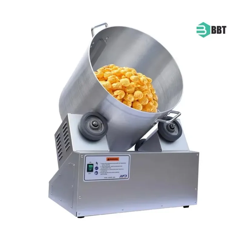 Automatic Caramel Popcorn Making Machine Popcorn Coating Seasoning Caramel Popcorn Machine