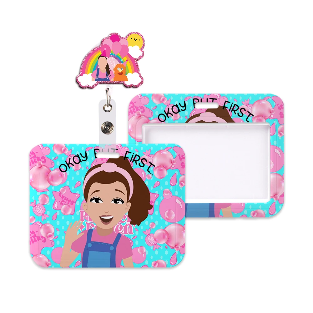 

New Arrival Teacher Ms Rachel Horizontal Holder Girls Lanyards For Kids Neck Strap Card Badge Bus chain Accessories