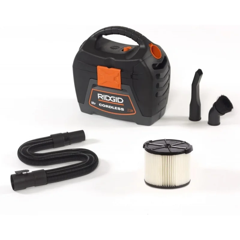 NEW1-RIDGID 3 gal.18V ملحق عصا Vac الرطبة والجافة اللاسلكية لاختيار Vacs الرطب/الجاف WD0319-VT1708