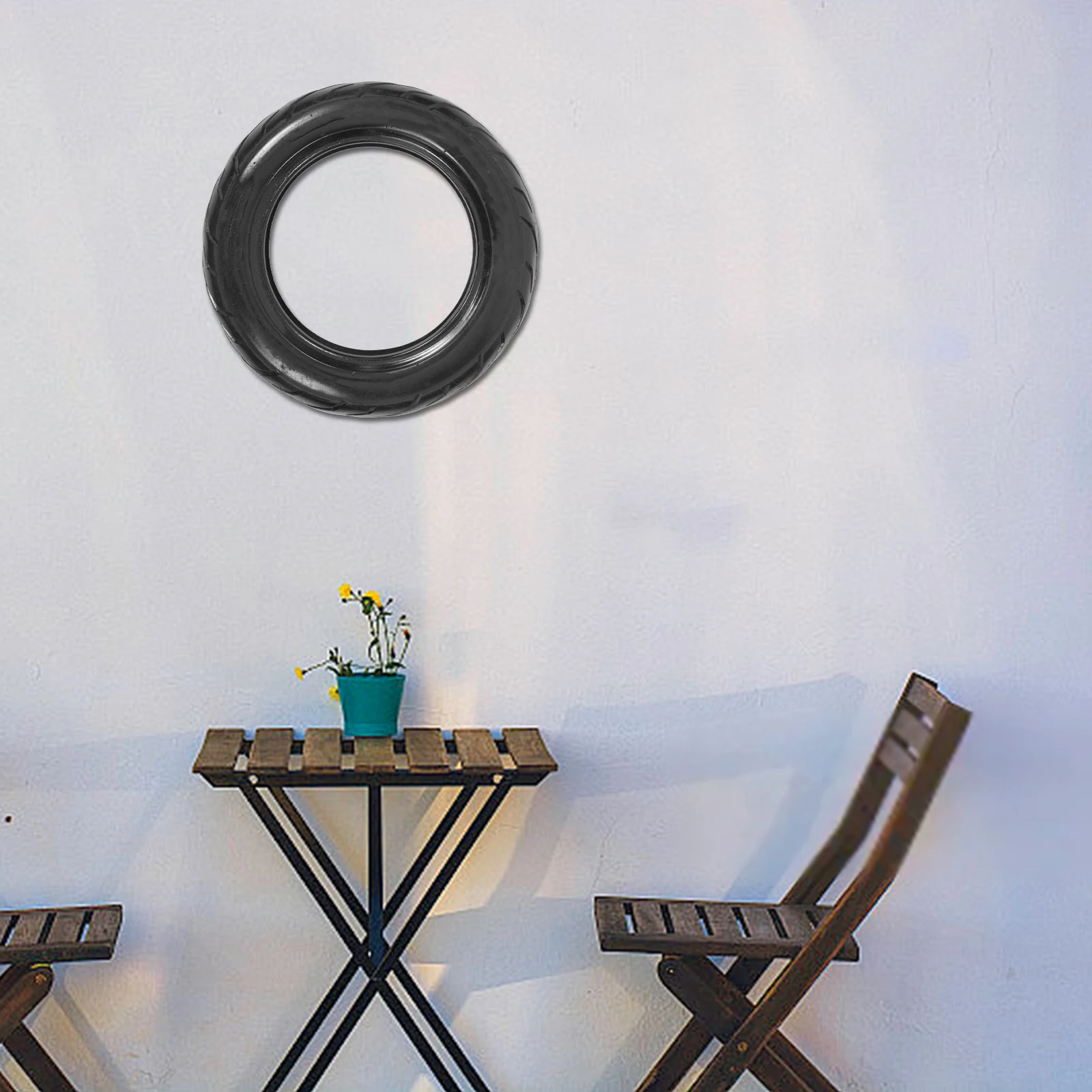 خمر المطاط الإطارات الجدار الديكور الإبداعية جدار الفن ريفي النمط الصناعي ديكور المنزل #5