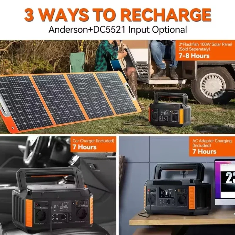 Flashfish P63 European Union Local Warehouse Delivery Camping Power Station Portable Solar Generator Waterproof Power Station - view 5