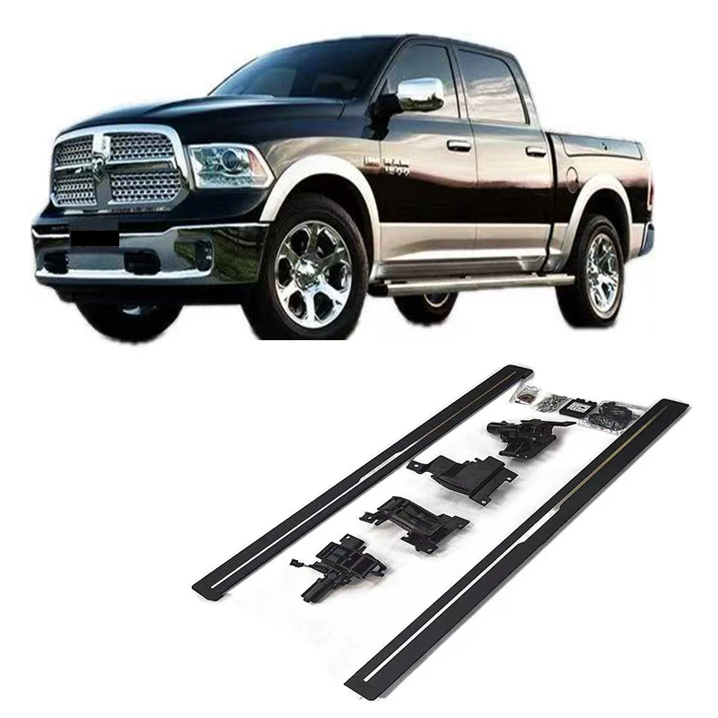 

For Ram 1500 2500 3500 Rebel 2013-2024 Aluminum Alloy Electric Power Retractable Running Boards Side Steps