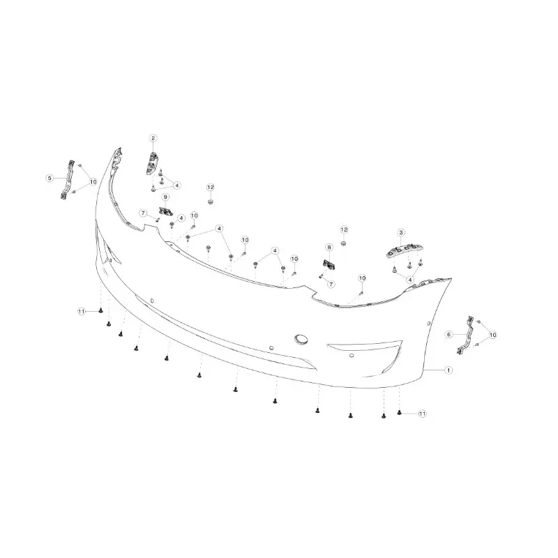 For Front Bumper For  Model 3For Model Y Front Bumper Part OEM 1519965-S0-A  1084168