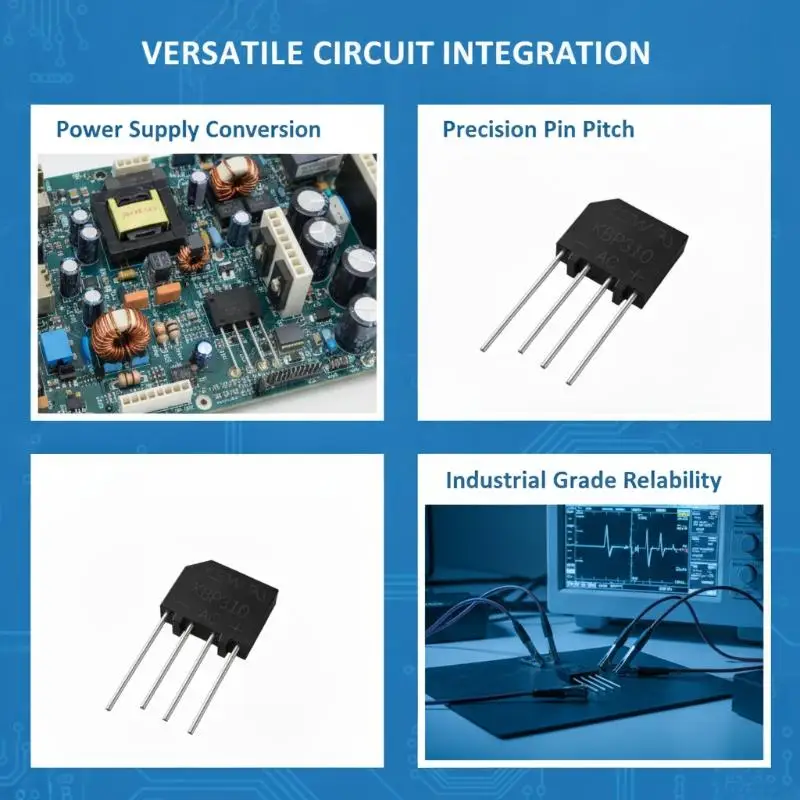 10PCS KBP310 Flat Bridge Rectifier 1000V 3A New Original Rectifier Stack for Student Electronic Experiment Projects