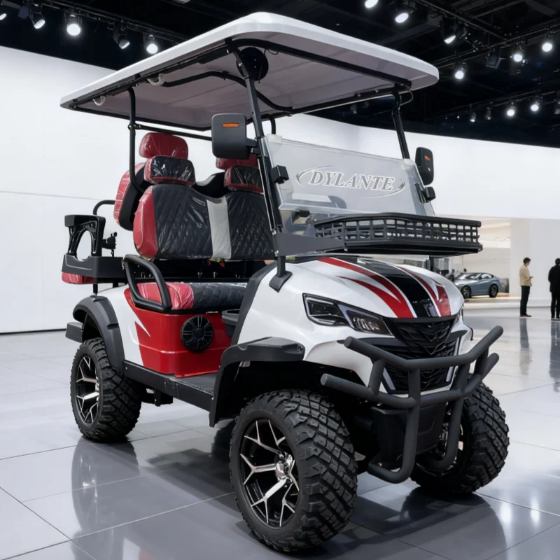 

Лидер продаж, европейская 4-местная электрическая тележка для гольфа, 48 В, 60 В, аккумулятор, 4 кВт, двигатель для бездорожья, клубная машина для стрельбы, автомобиль для дня рождения