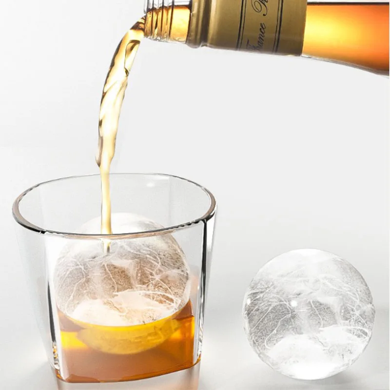 Silicone Ice Ball Mold Round Ice Hockey DIY Refrigerator Large Spherical Tray Grinder Suitable for Bar Home Kitchen Supplies