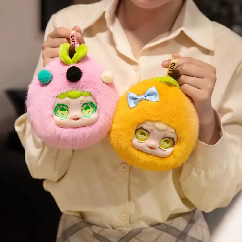 Vinyl pluche poppen, schattige Macaron fruit portemonnees (citroen/avocado/aardbei/oranje), verjaardagscadeaus