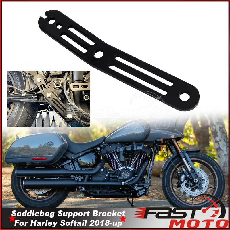 

Exhaust System Right Mount Saddlebag Bracket Support Kits For Harley Softail Low Rider ST Sport Glide Heritage Classic 2018-2024