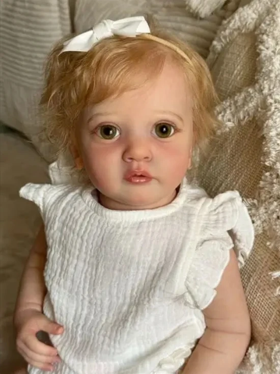 

NPK 24''Unfinished Doll Parts Ayana Lifelike Reborn DIY Parts with Hand Root Hair 3D Skin Paint Collectible Lifelike Art Doll