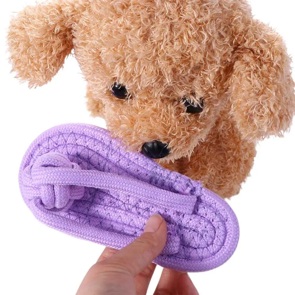 

Washable Cleaning Teeth Wear Resisting for Stress Relieving Cat Slipper Dogs Accessories Pet Molar Rope Dog Chew Knot
