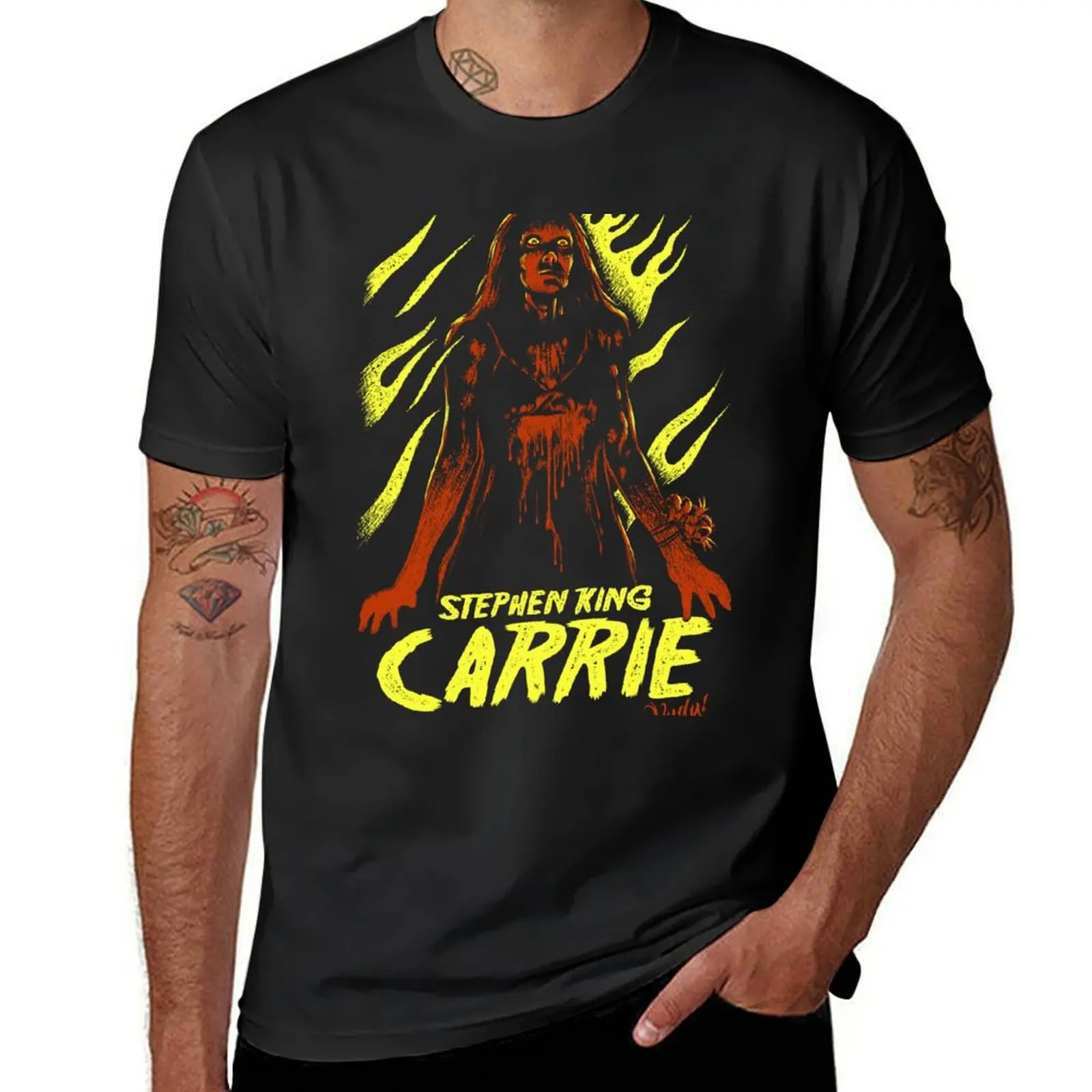 

Carrie T-Shirt Short sleeve tee heavyweights sweat plain t shirts men