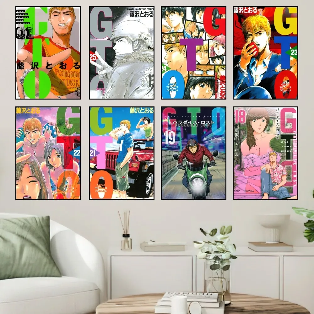 bilibili Great Teacher Onizuka GTO Poster Prints Wall Sticker Painting Bedroom Living Room Decoration Office Home Self Adhesive