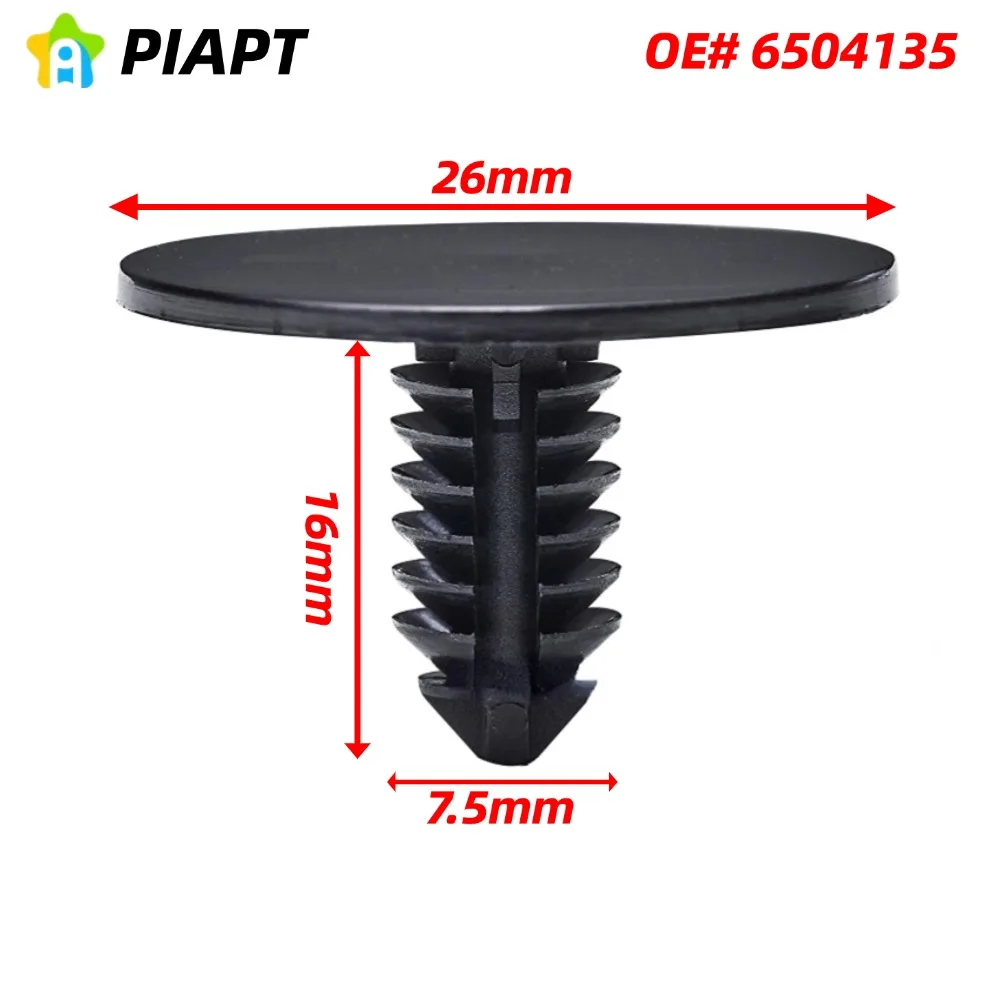 20PCS OE #   6504135 Clipe de Retenção do Isolador do Capô para Chrysler Ram Liberty Wrangler, Town & Country, Caravan