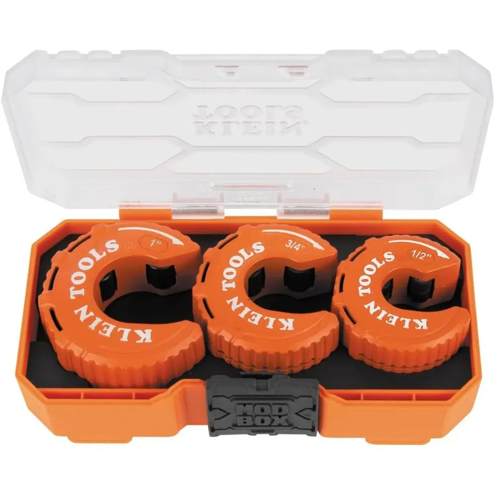 

Compact Copper Tube Cutter Set with 1/2, 3/4, and 1 Cutters for Tight Spaces, 3-Piece