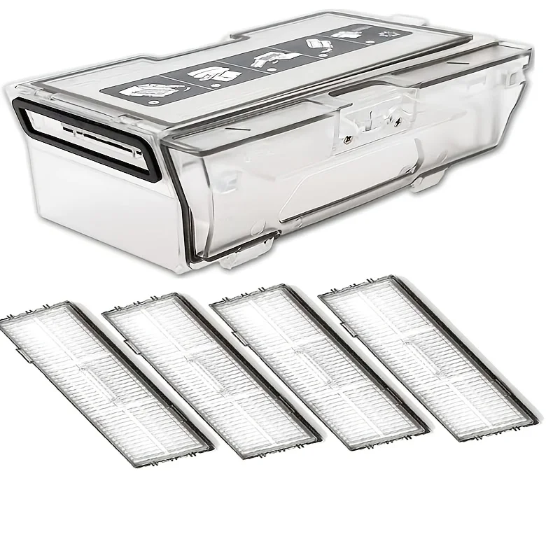 Replacement Dust Tank Bin Box for Roborock S8 S8+ S8 Pro Ultra S8 Plus-WHT Robot Vacuum Cleaner Parts