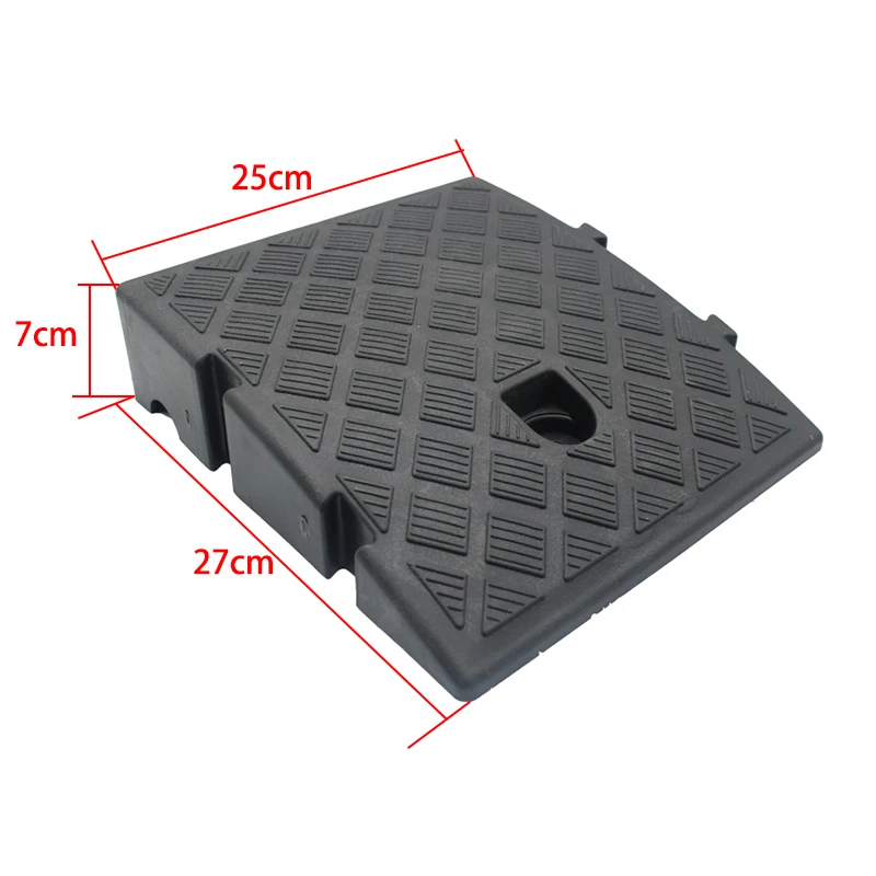 Portátil Lightweight Curb Ramp para carro e moto, Heavy Duty Ramp, Mat Pad, limiar, cadeira de rodas, plástico