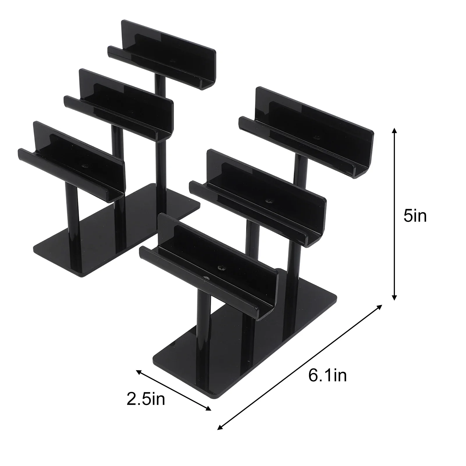 Eyewear Storage 3-Tier Organizer Eyewear Organization 2.56 X 6.1 X 5 Inches Bags Ample Storage Space Compact Size