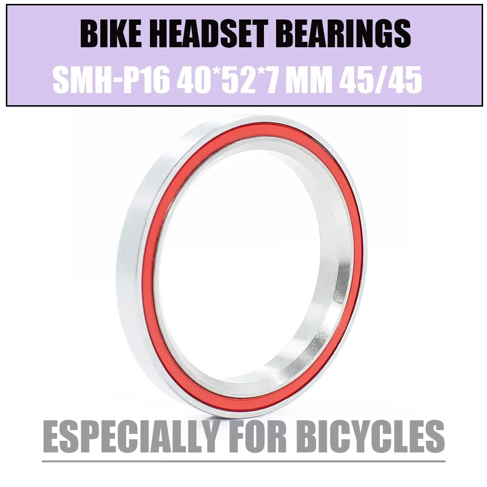 1PC MH-P16 Headset Bearing 40*52*7 mm 45/45 SMH-P16 Bicycle 1-1/2 Inch Repair Parts Chrome Steel / Stainless Steel Ball Bearings