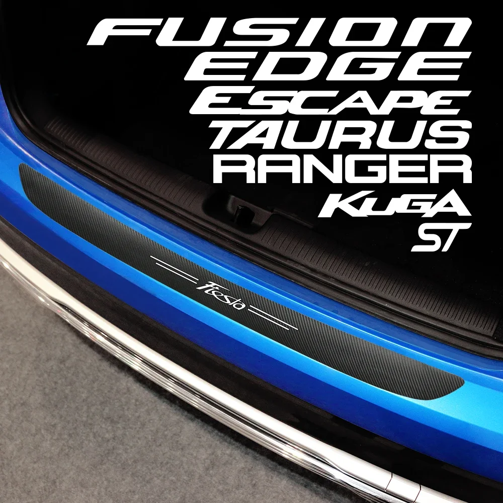 

Наклейка на задний бампер автомобиля, украшение для Ford Fiesta Mondeo Fusion Escape Shelby Kuga Edge Taurus Ghia ST Ranger, автомобильные аксессуары