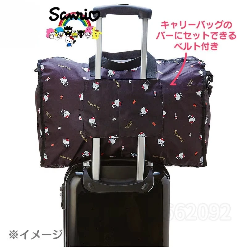 Hello Kittyi New Women's Travel Handbag Luxury Brand Fashion Travel Bag Large Capacity Folding Luggage Bag Cartoon Storage Bag
