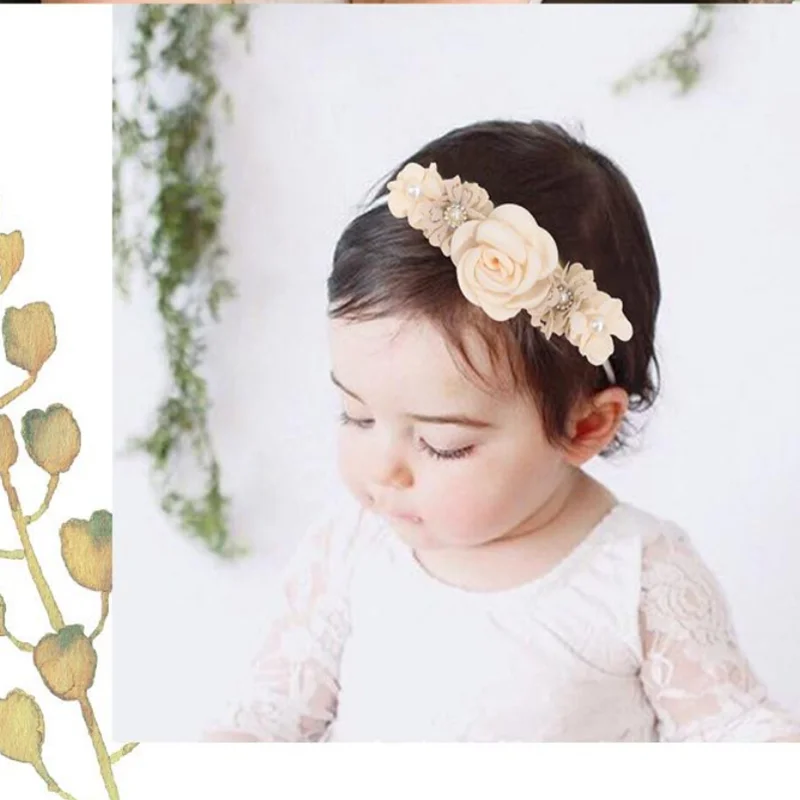 1pcs/3pcs Baby Girl Headband Cute Baby Elastic Hair Band Newborn Head Flower Toddler Headband Headwear Kids Accessories