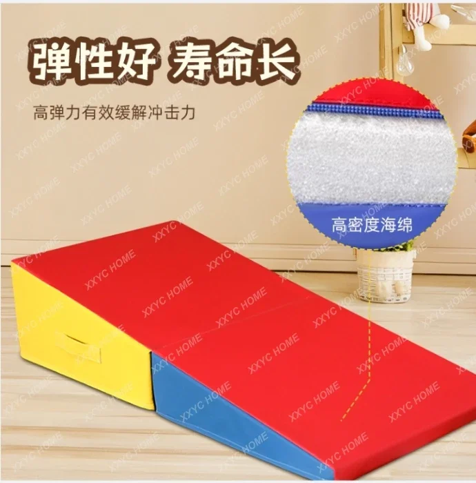 Gymnastics Wedge Mat Folding Incline Gym Fitness Skill Shape Tumbling Mat for Gymnastics for Kids Play, Home Exercise, Aerobics