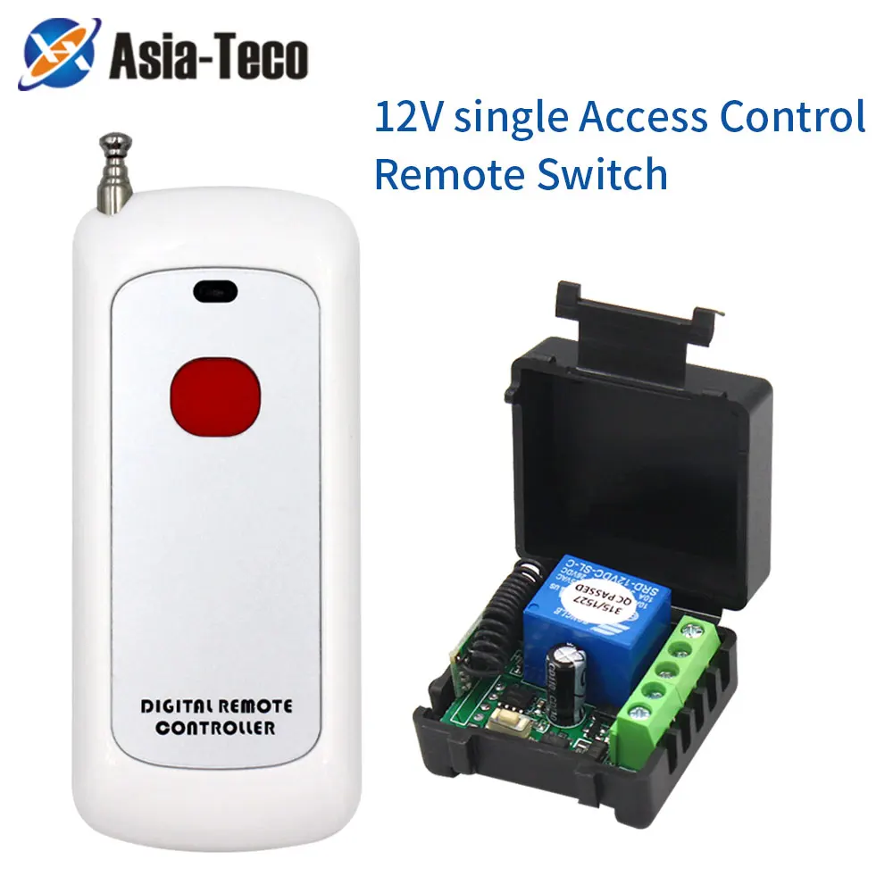 

Widely used 433Mhz Universal Wireless Remote Control Switch DC 12V 1CH Relay Receiver Module + RF Transmitter + Remote Control