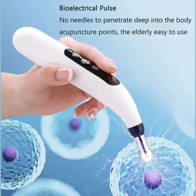 The new health class electronic pulse pen, relieve muscle shoulder and arm pain multi-functional acupuncture point massage pen