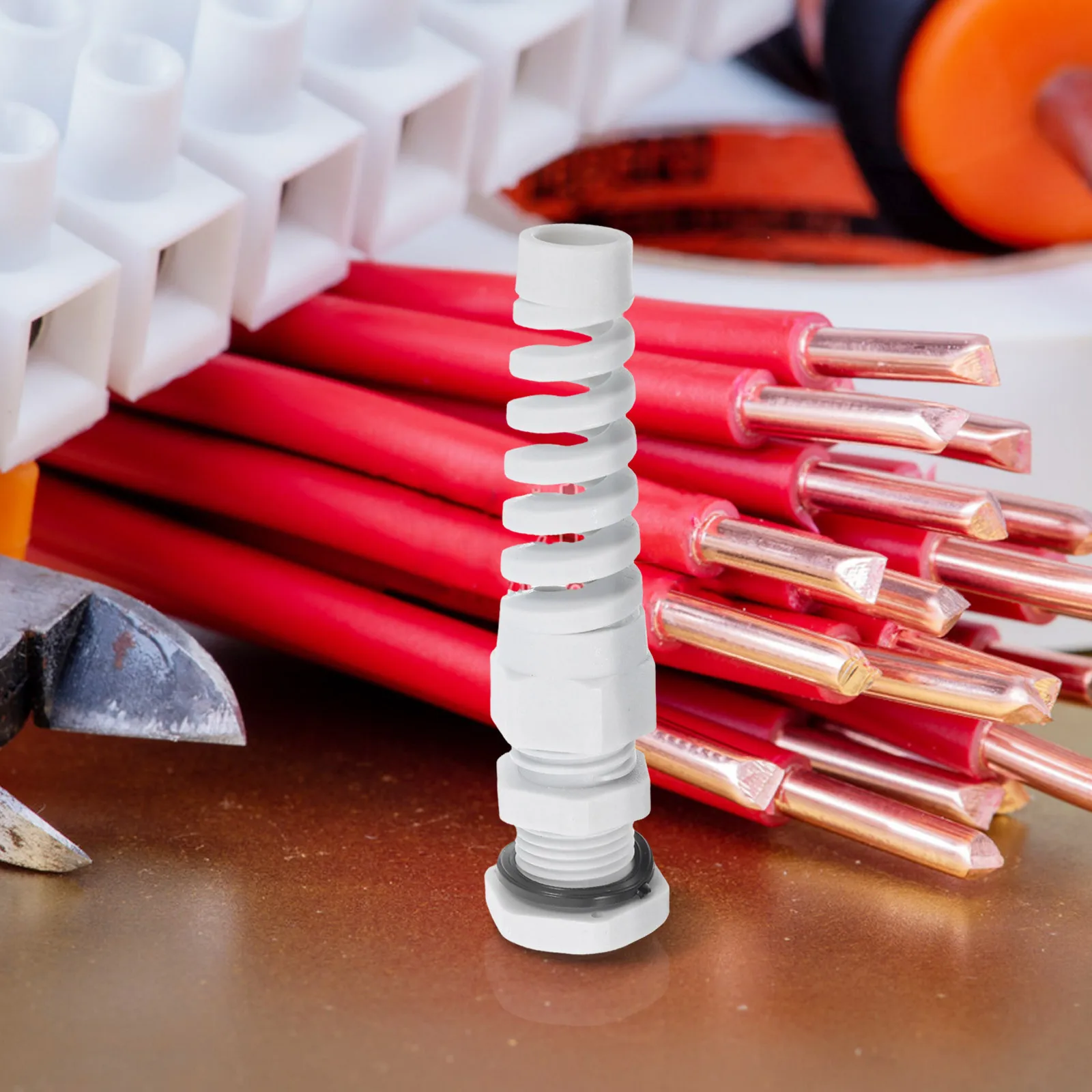 

10Pcs Cable Strain Relief Joints Waterproof Nylon Gland Connectors 4-8mm Wire Industrial Marine Outdoor Power Cord Strain Relief