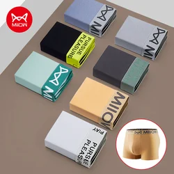 MiiOW 3Pcs Man Underwear Boxer Men Graphene Antibacterial Crotch Men's Boxershorts Underpants Boxers Shorts Trunks MRM1923