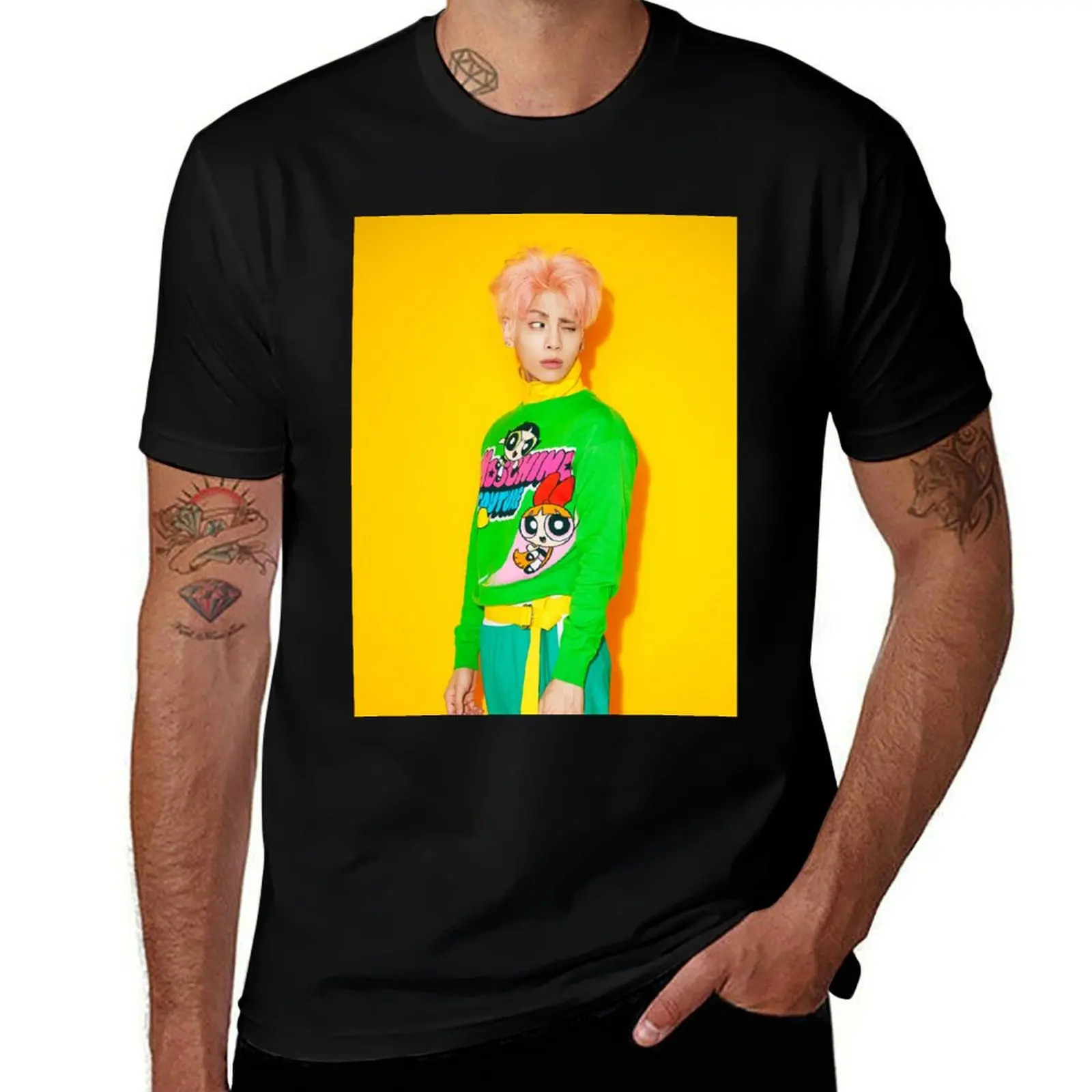 

SHINee JONGHYUN SHE IS T-Shirt funny meme t-shirts blacks for a boy fashion shirts plain t shirts men