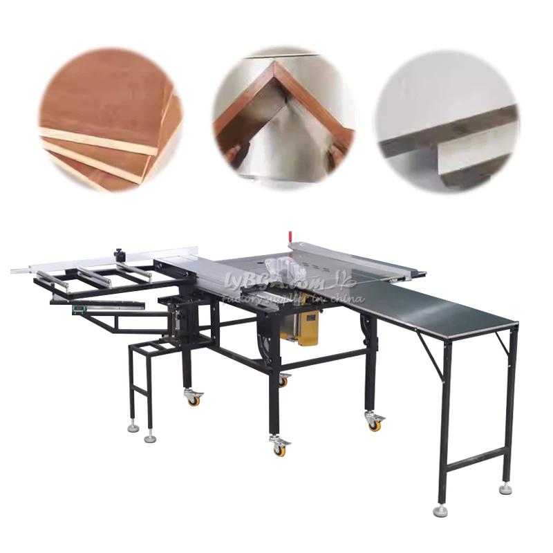 LY Swing Arm Table Saw Four-way Swing Arm Adjustment Customized High-Precision Cutting Fine-Tuning Folding Structure