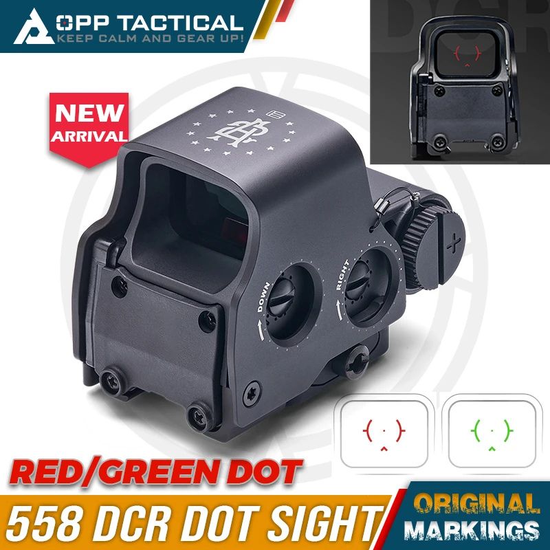 EXPS3 DCR Reticle 558 Holographic Red Dot Sight Airsoft Riflescope Top 2A Initiative Marking Riflescope 20mm Rail Mount