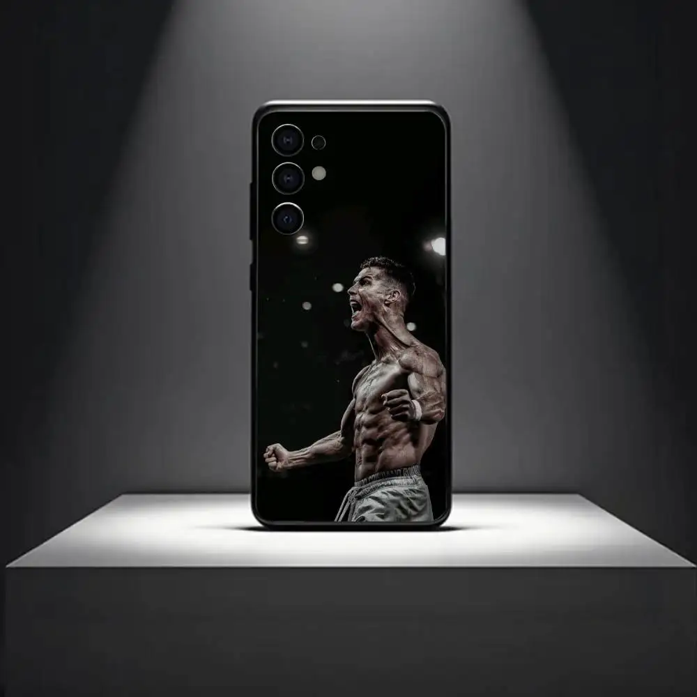 كرة القدم ل C-Cr7 R-ROnAlDo جراب هاتف لسامسونج S 25,24,23,22,30,21,10,9,Ultra,Plus,Lite,FE,4,5G حافظة سوداء ناعمة #4