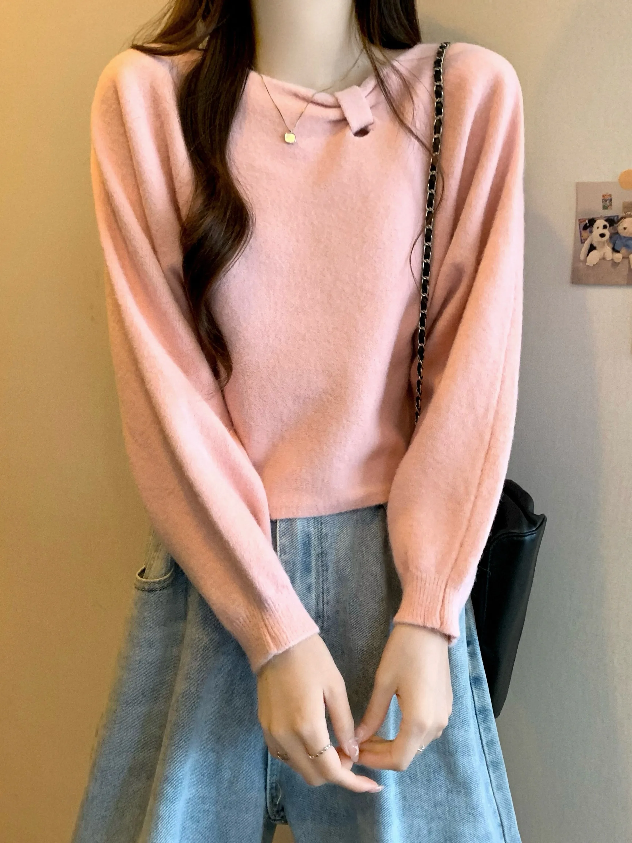 Caramel ort Women's Sweatirt oulder Appropriate Autumn Winter Faionable Slim Fit Long Sve round Ne No Zipper