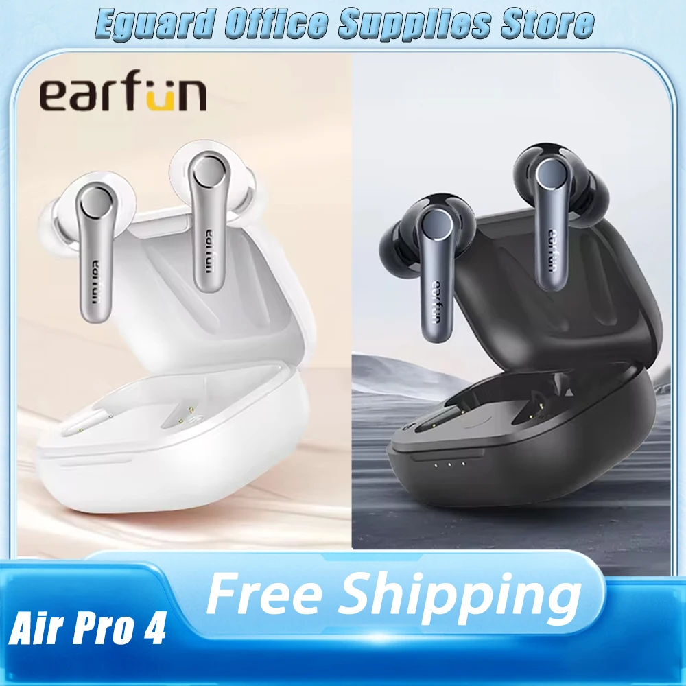 

EarFun Air Pro 4 Wireless Earphones Active Noise Reduction HI-FI Bluetooth5.4 Earbuds E-sports IPX5 Waterproof Gamer Accessories